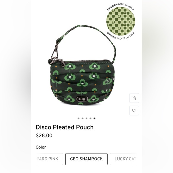 NWT Lug Disco pouch in Geo Shamrock - Picture 4 of 4